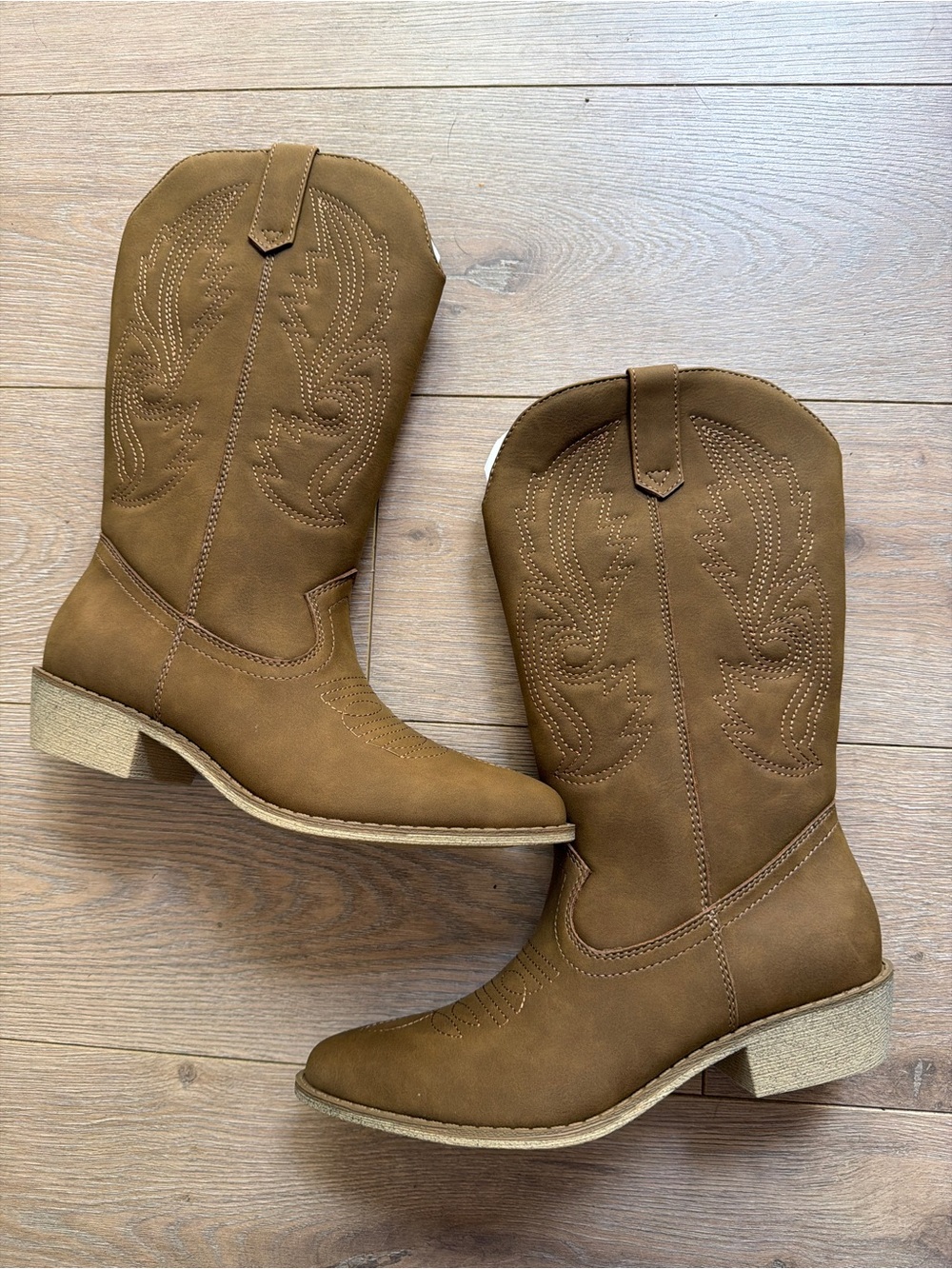 Classic Brown Western Cowboy Boots - Women